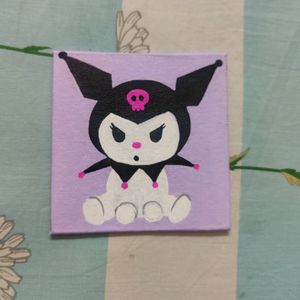 Kuromi Cardboard Canvas Painting