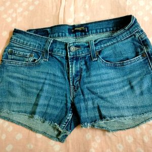 Combo Denim Shorts