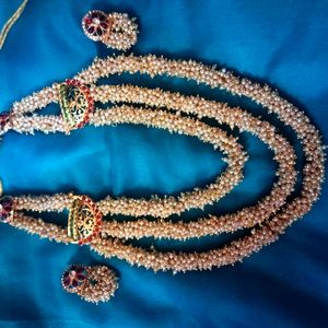 3 Layer Long Moti Nacklace