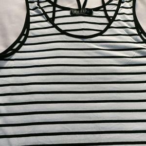 Beautiful white & Black Stripe Top