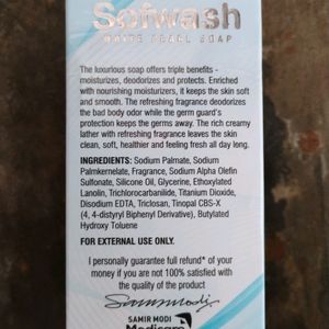 Sofwash white pearl soap