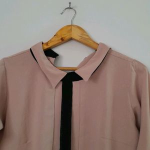 Only Today Cute Baby Pink Office Classy Top