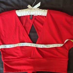 Red Cropped Top