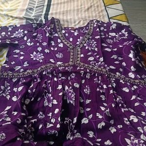 New Purple Kurta Set