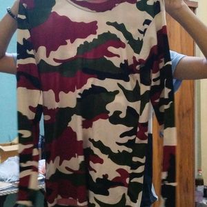 Army Print Comfortable Tshirt