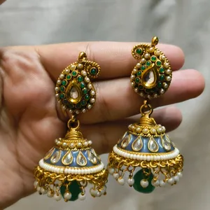 Gold Coated Jhumkas 🪙