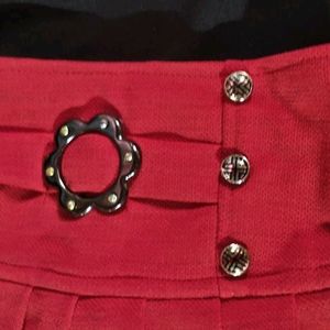 Unused Brand New Skirt Top Red And Black