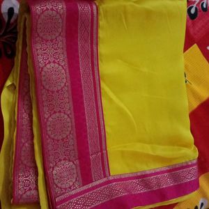 Beautiful Yellow Saree