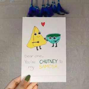 Samosa~Chutney Friendship card 🥐🥣