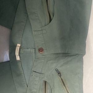 olive stretchable jeggings