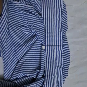 Blue Aand white Strip Shirt