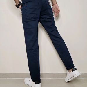 Kaulin 1027 Men's Double Cloth Knitted Blue Pant