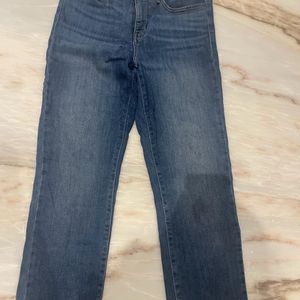 Levi's Blue High Waisted Jeans In 27