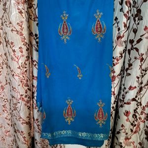 Firozi Blue Saree