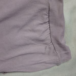 Roadster Lavendar V Neck T-shirts From Myntra