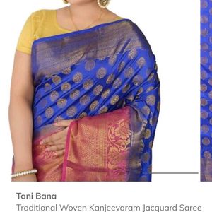 Kanjeevaram Jacquard Saree With Bp