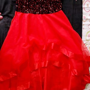 Red Party wear Frock