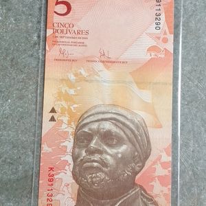 Venezuela 5 Cinco Currency Unc