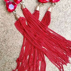 Red Designer Earring