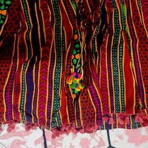 Multicolored Short Kurti 🎀| Flared