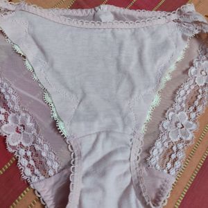 New Pink Lacy Brief