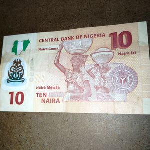 2 Pc Nigerian Naira Plastic Note Spl# 888