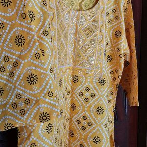 New Yellow Colour Kurta