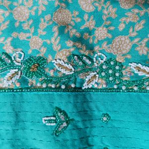 Sea Green Dress Material