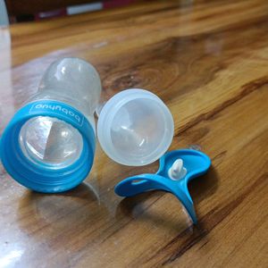 Silicon Feeder Bottle with Spoon Set