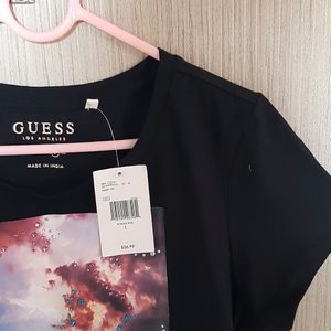 Brand New GUESS Tee Shirt With Stone Detailings