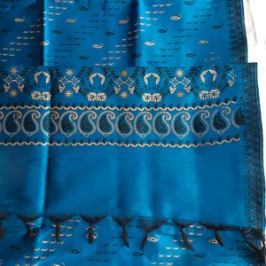 Blue Design Saree