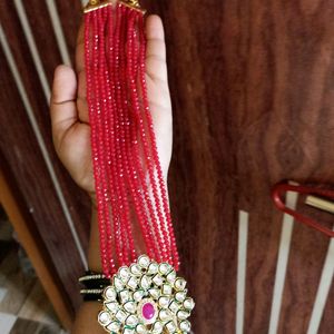 Red Beads Haar Set