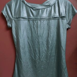 Women Silver Top