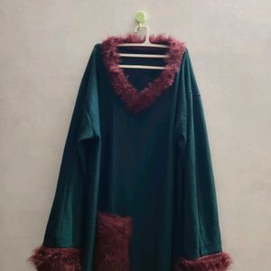 Green Full Sleeve Night Wear For Women