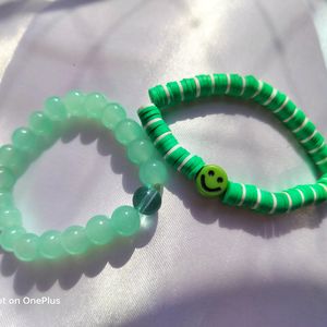 Green Stack Bracelet 💚