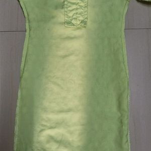 Chikankari Light Green Girls Kurta