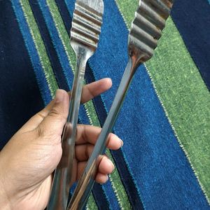 One Steel Utility tong For Kitchen Roti Salad