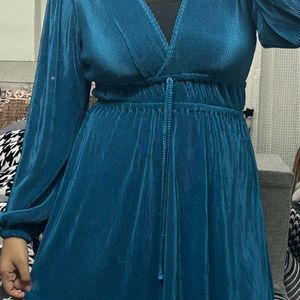 zara blue dress