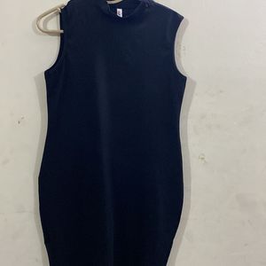 Black Bodycon Cutsleeve Dress