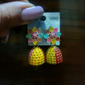 Multicolored Jhumka