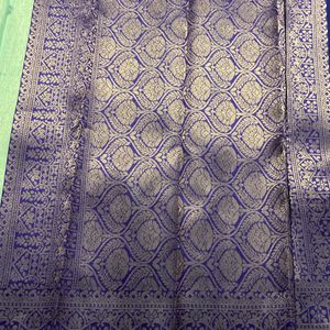 New Wedding Semi Silk Saree For Grabs