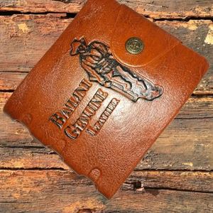 BROWN Artificial Leather Solid Two Fold Wallet For Men