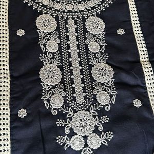 Pure Cotton Karachi Embroidery Work Suit