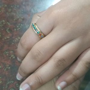 Keychen Ke Sath Colour Diamond Ring Freeee