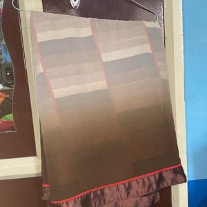 half hal brown georgette saree