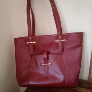 Maroon Color Handbag