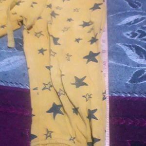 Yellow Color Kid's Cotton Lower In Good Condition