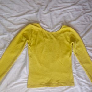 Full Sleeved Yellow Top