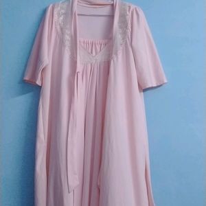 Satin Pink Nighty