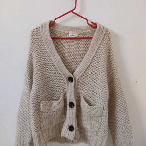 Pullover Cardigan Sweater